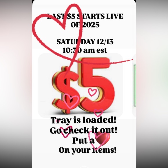 LIVE SATURDAY 12/13 at 10:30am est | 7:30am pct | Throw on a ♥️ To BE NOTIFIED - Picture 4 of 6